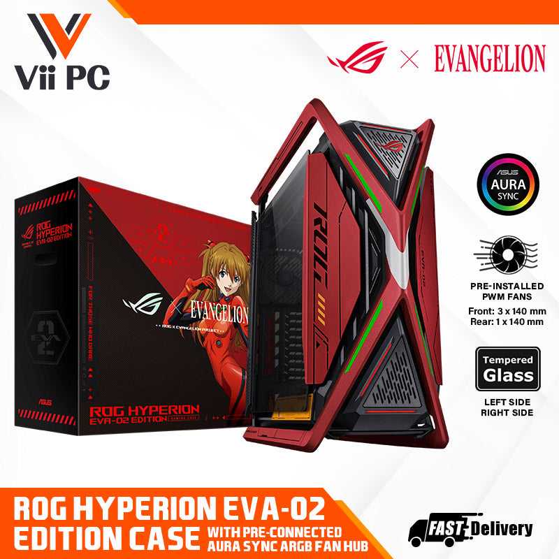 ASUS ROG X EVANGELION BUNDLE SET PACKAGE INCLUE CASE / MOTHERBOARD / RTX 4090 / AIO /PSU AND GPU HOLDER
