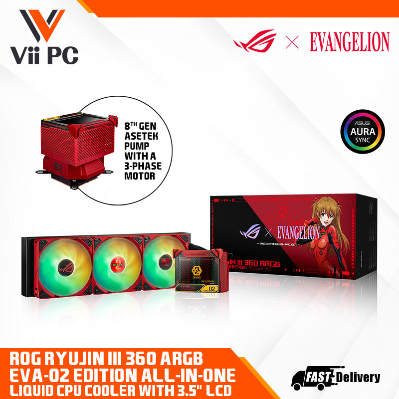 ASUS ROG X EVANGELION BUNDLE SET PACKAGE INCLUE CASE / MOTHERBOARD / RTX 4090 / AIO /PSU AND GPU HOLDER