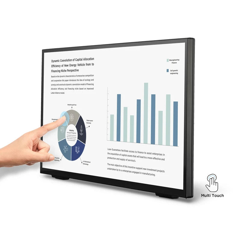 ViewSonic TD2465 24" 1080p IPS Touch Screen Monitor with Advanced Ergonomics, HDMI and USB Inputs
