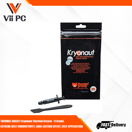 THERMAL GRIZZLY Kryonaut Thermal Grease - [1 Gram], EXTREME HEAT CONDUCTIVITY, LONG-LASTING EFFECT, EASY APPLICATION