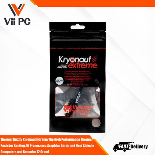 Thermal Grizzly Kryonaut Extreme The High Performance Thermal Paste for Cooling All Processors, Graphics Cards and Heat Sinks in Computers and Consoles (2 Gram)