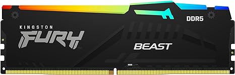 Kingston FURY Beast RGB 16GB(2x8GB)/32GB(2x16GB)/64GB(2x32GB) 6000Mhz DDR5 CL40 Memory Kit