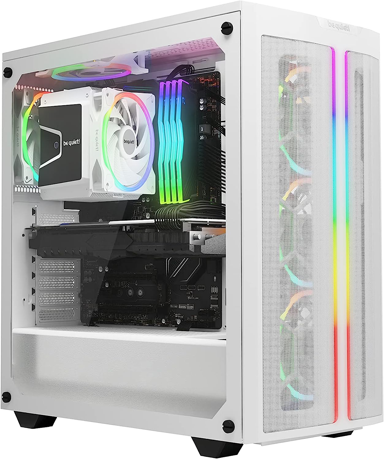 be quiet! Light Wings White 120mm PWM high-Speed Triple Pack, Premium ARGB Cooling Fan, 4-Pin - BL101