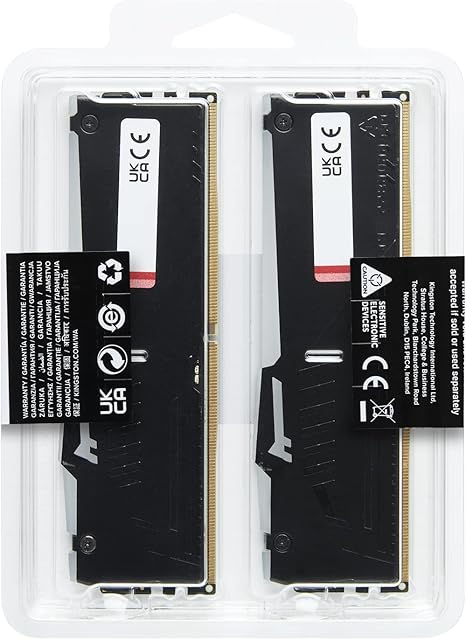 Kingston FURY Beast RGB 16GB(2x8GB)/32GB(2x16GB)/64GB(2x32GB) 6000Mhz DDR5 CL40 Memory Kit