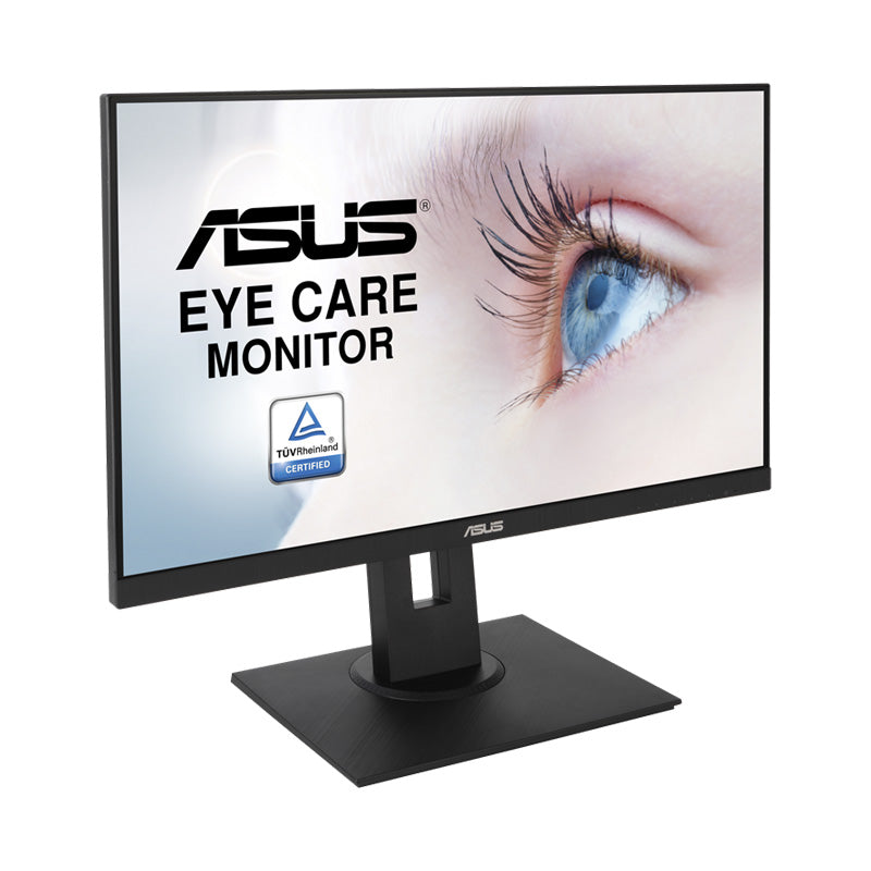 ASUS VA24DQLB Eye Care Monitor - 23.8" FHD, IPS, Frameless, 75Hz, Adaptive-Sync, Low Blue Light, Flicker Free, Ergonomic Design, Wall Mountable