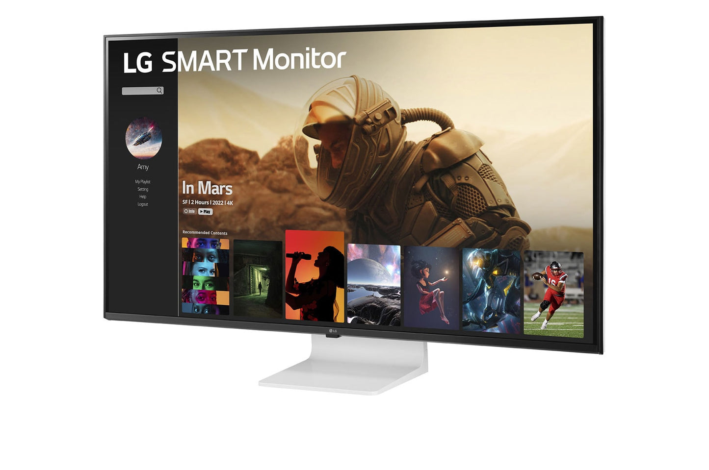 LG 43SQ700S-W 43SQ700S 43'' 4K UHD IPS Smart Monitor with webOS 10Wx2 Speakers USB Type-C™ (PD 65W), 2xHDMI, 3xUSB AirPlay 2, Screen Share, Bluetooth