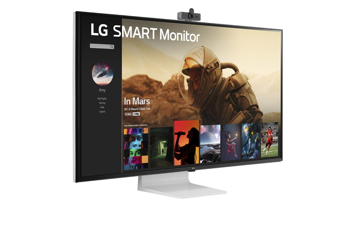 LG 43SQ700S-W 43SQ700S 43'' 4K UHD IPS Smart Monitor with webOS 10Wx2 Speakers USB Type-C™ (PD 65W), 2xHDMI, 3xUSB AirPlay 2, Screen Share, Bluetooth