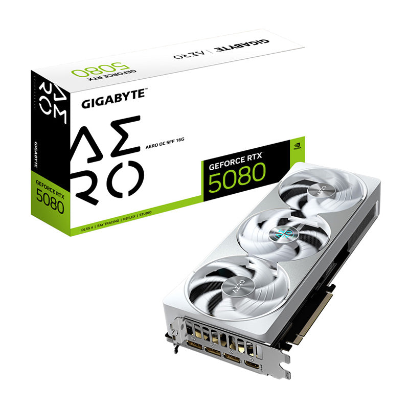 GIGABYTE GeForce RTX™ 5080 AERO OC SFF 16G GDDR7 Graphics Card