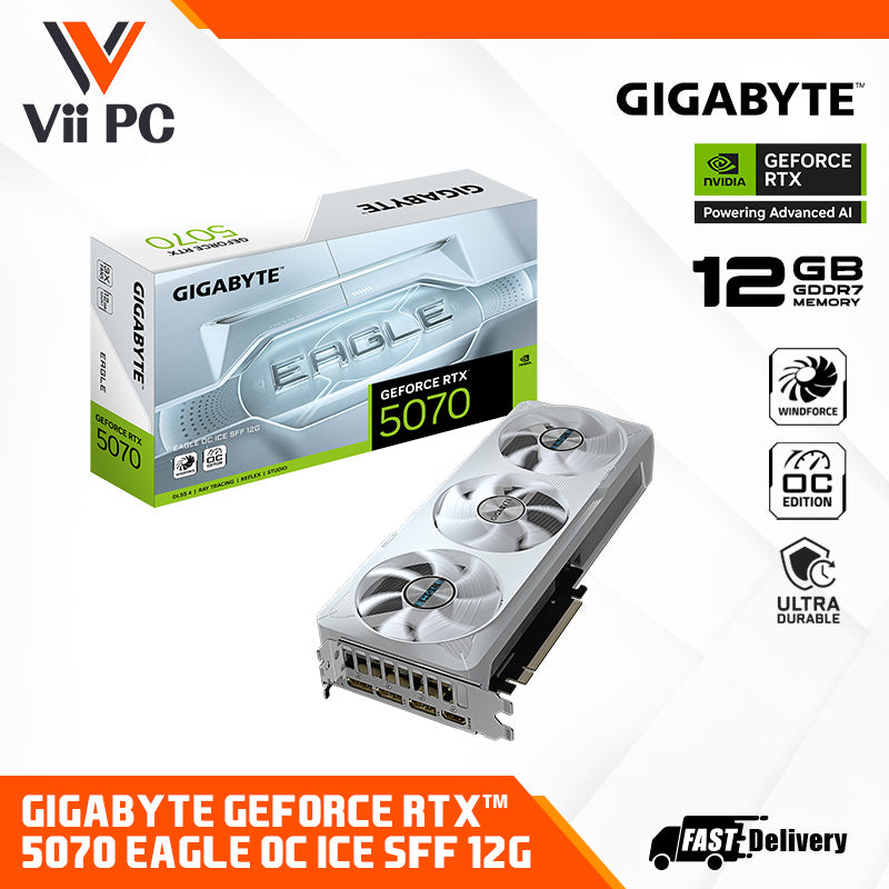 GIGABYTE GeForce RTX™ 5070 EAGLE OC SFF 12G / EAGLE OC ICE SFF 12G GDDR7 Graphics Card