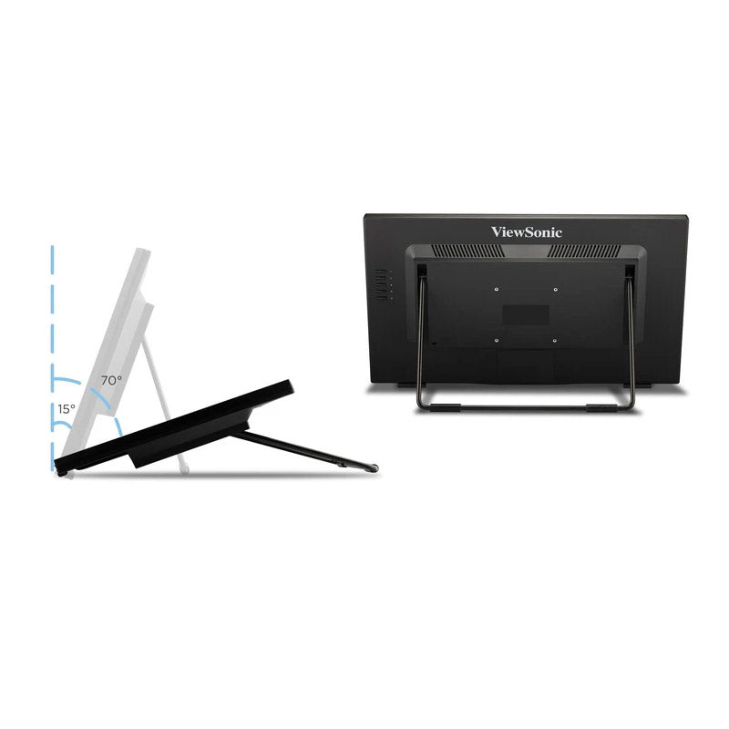 ViewSonic TD2465 24" 1080p IPS Touch Screen Monitor with Advanced Ergonomics, HDMI and USB Inputs