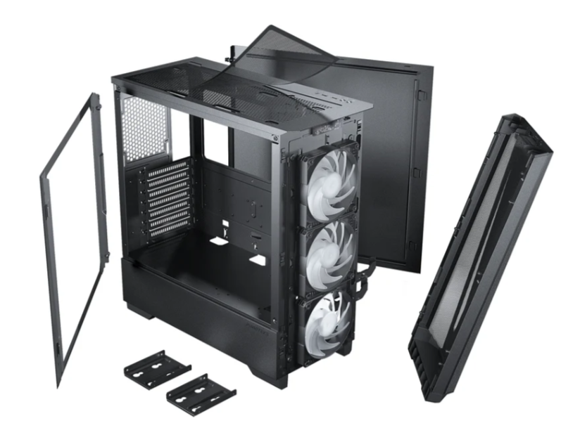 Phanteks Eclipse G360 Air Mid Tower Case, Tempered Glass, DRGB, Satin Black