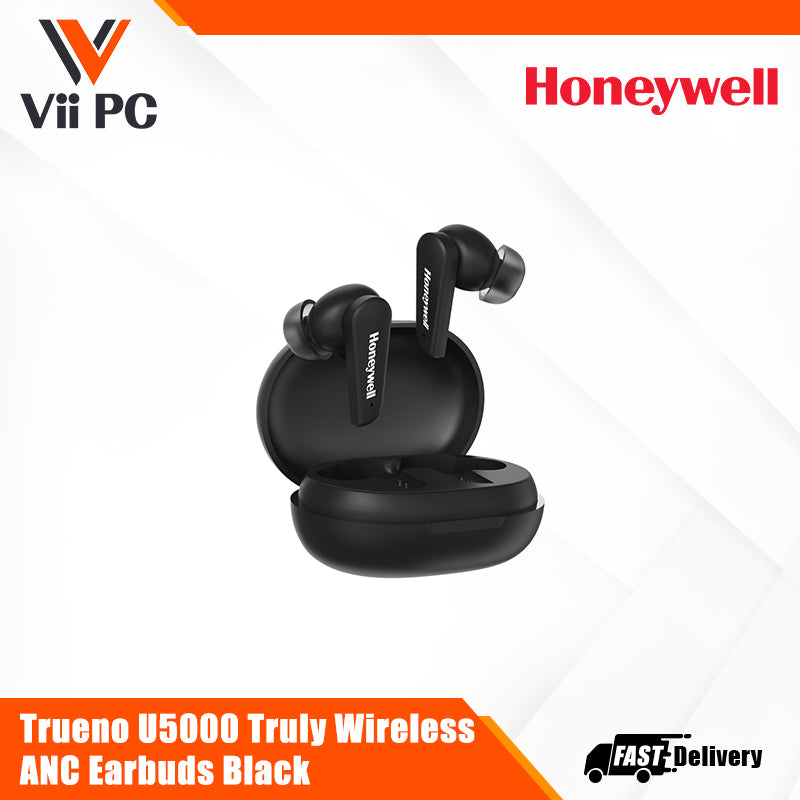 Honeywell Trueno U5000 Truly Wireless ANC Earbuds - White/Black/Blue Ultimate Series/1 Year Warranty
