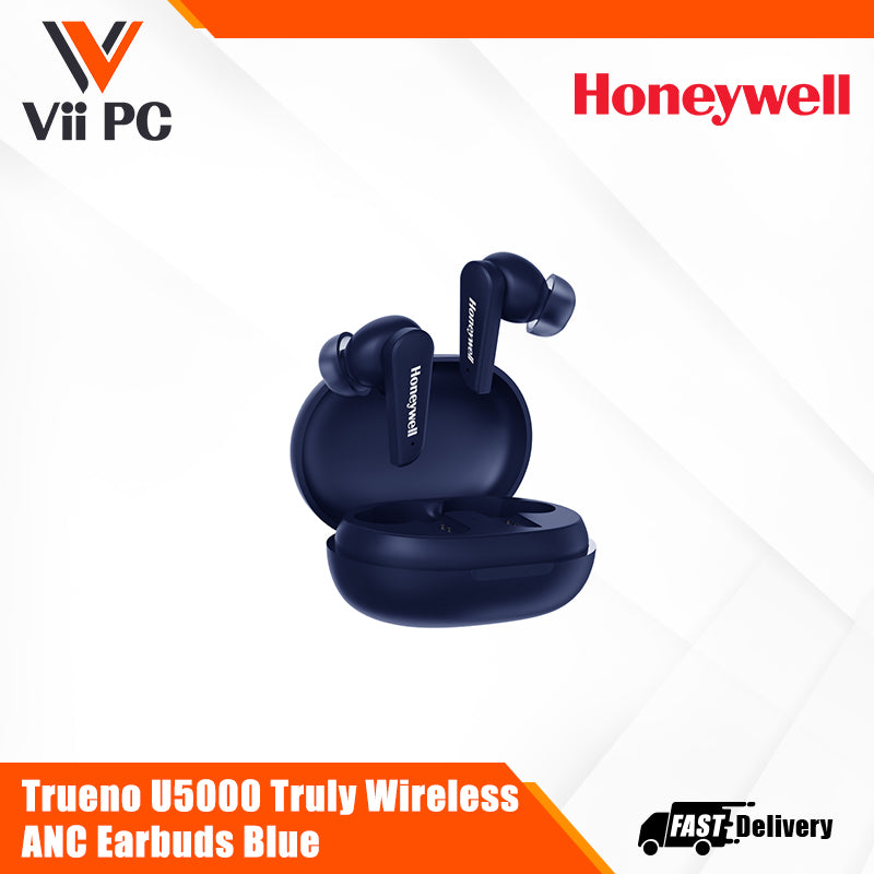 Honeywell Trueno U5000 Truly Wireless ANC Earbuds - White/Black/Blue Ultimate Series/1 Year Warranty