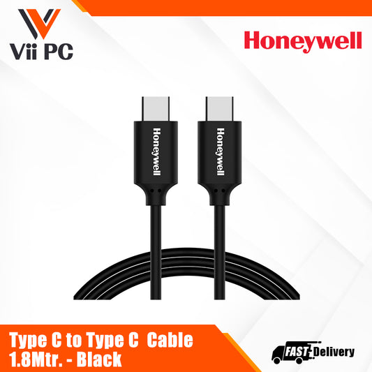Honeywell Type C to Type C Cable 1.8mtr Platinum Series/1 Year Warranty - BLACK