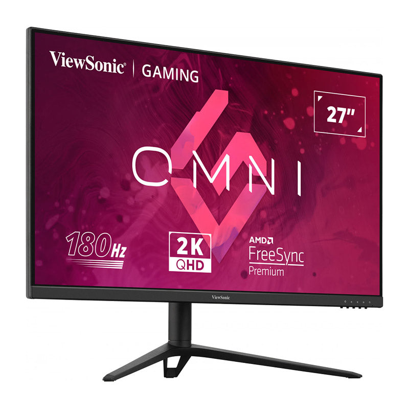 ViewSonic VX2728J-2K 27” 2K 180Hz (OC) Fast IPS Gaming Monitor, 0.5ms, HDR10, AMD FreeSync Premium, VESA Adaptive Sync and clearMR, Ergonomical design