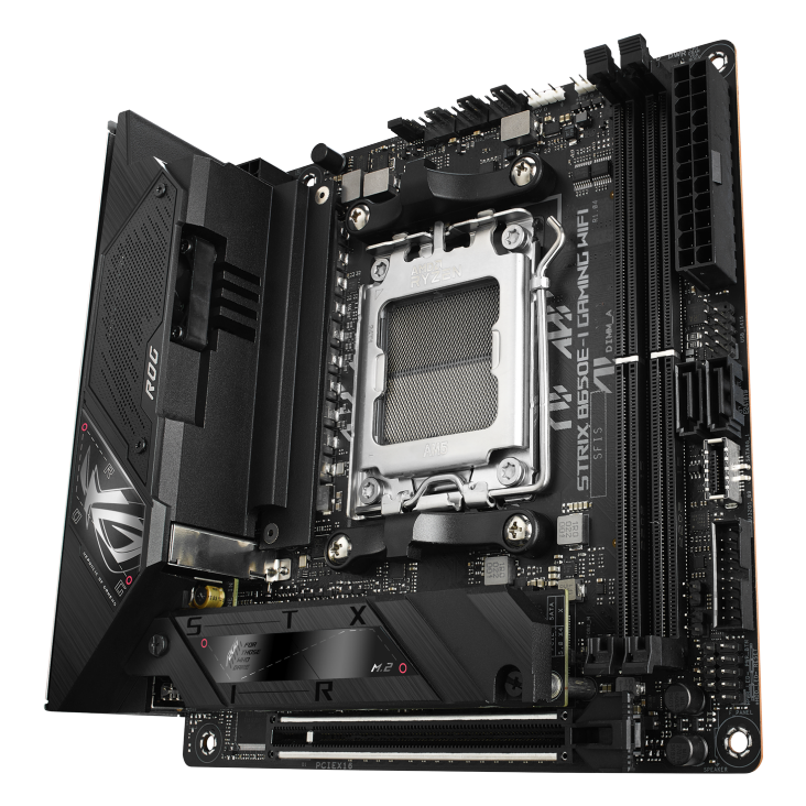 ASUS ROG STRIX B650E-I GAMING WIFI AM5 Mini-ITX Motherboard + AMD Ryzen 7 7800X3D (AM5) Processor BUNDLE