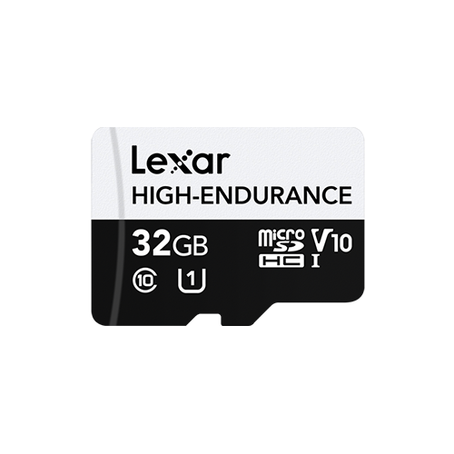 Lexar High-Endurance microSDHC/microSDXC UHS-I(U1/U3) Memory Card 32GB or 64GB or 128GB Up to 100MB/s READ, Up to 45MB/s or 35MB/s or 30MB/s WRITE, 4K(Fast Video Capture), 1080P FULL-HD, 24/7 video monitoring, High Durability