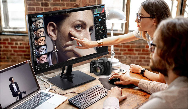 ViewSonic VP2756-4K 27" 4K UHD Pantone Validated 100% sRGB & Factory Pre-Calibrated Monitor with 60W USB-C
