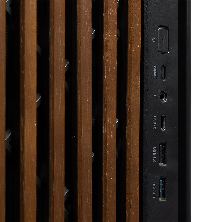 Tecware High Airflow ATX TG Case with 4 Fans Case - Black/White