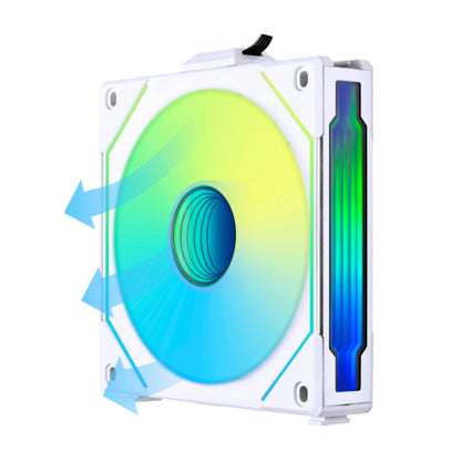 LIAN LI UNI FAN SL-INF 140 Single Pack REVERSE without Controller - BLACK or WHITE / 2 Yrs Wty
