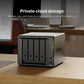 Synology DiskStation DS423+ NAS Server with Celeron 2.0GHz CPU, 2 x 1GbE LAN Ports, DSM Operating System