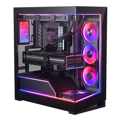 PHANTEKS 5.5" HI-RES UNIVERSAL LCD DISPLAY, Magnetic Mounting, 60Hz, 2160x1440, IPS w/LED backlighting, 99%sRGB, Plug and Play, HDMI, FOR PC BLACK/WHITE