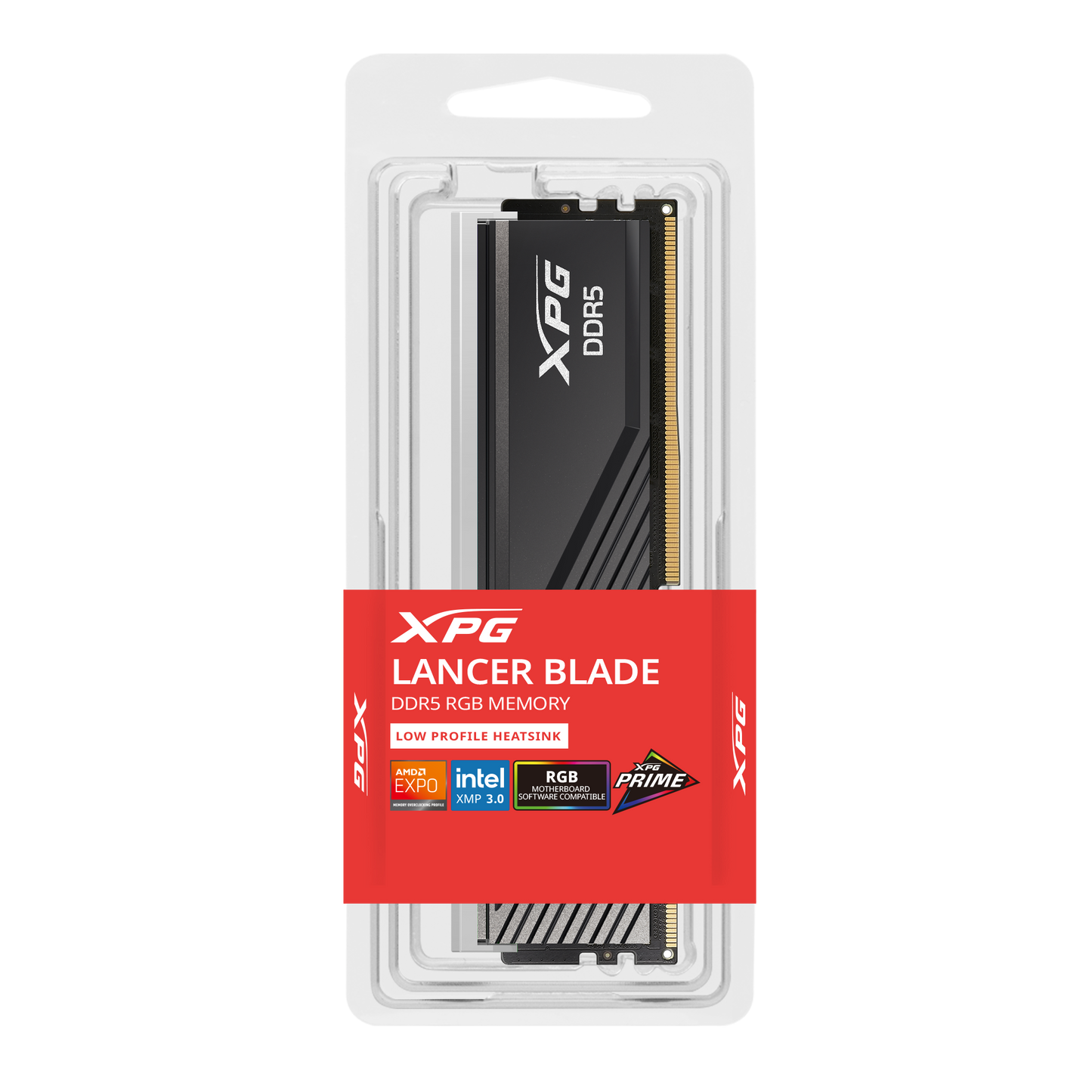 ADATA XPG LANCER RGB DDR5 6000MHz CL30 / XPG LANCER BLADE RGB DDR5 6400MHz CL32 (2x16GB) 32GB XMP/EXPO - BLACK/WHITE