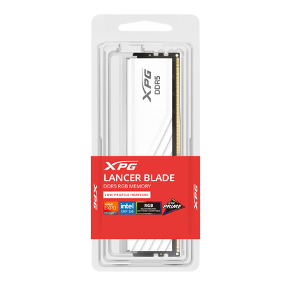 ADATA XPG LANCER RGB DDR5 6000MHz CL30 / XPG LANCER BLADE RGB DDR5 6400MHz CL32 (2x16GB) 32GB XMP/EXPO - BLACK/WHITE