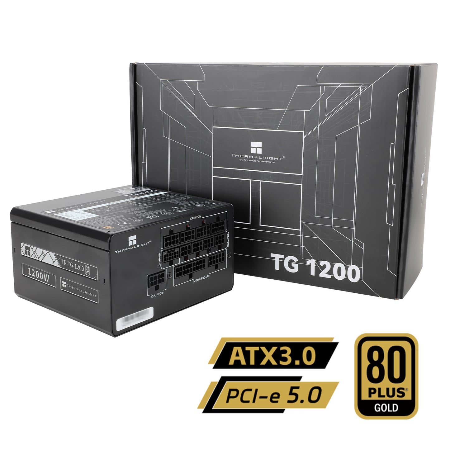Thermalright TP1650 Platinum Full Modular 1650W / (TG1200/TG1000 Gold Full modular) ATX3.0, Gen5 - 5 years warranty