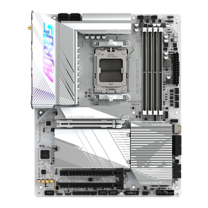 GIGABYTE X670E AORUS PRO X Wi-Fi 7 DDR5 AM5 M.2 PCIe 5.0 x16 slot ATX Gaming Motherboard