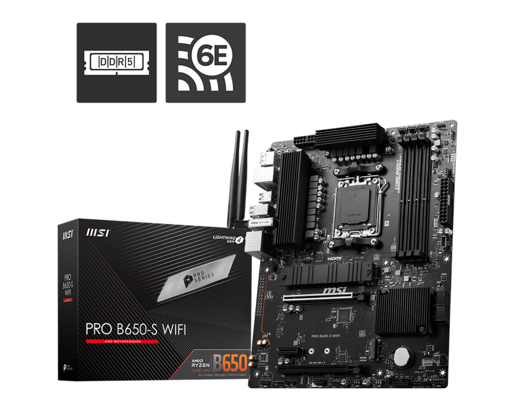 [NEW ARRIVAL] MSI PRO B650-S WIFI 6E DDR5 AM5 ATX Motherboard