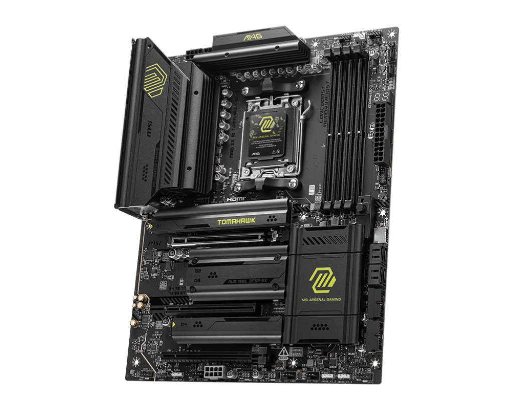 MSI MAG X870 TOMAHAWK WIFI AMD Ryzen 9000 Series ATX Gaming Motherboard