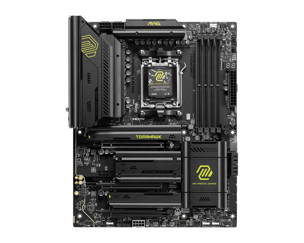 MSI MAG X870 TOMAHAWK WIFI AMD Ryzen 9000 Series ATX Gaming Motherboard
