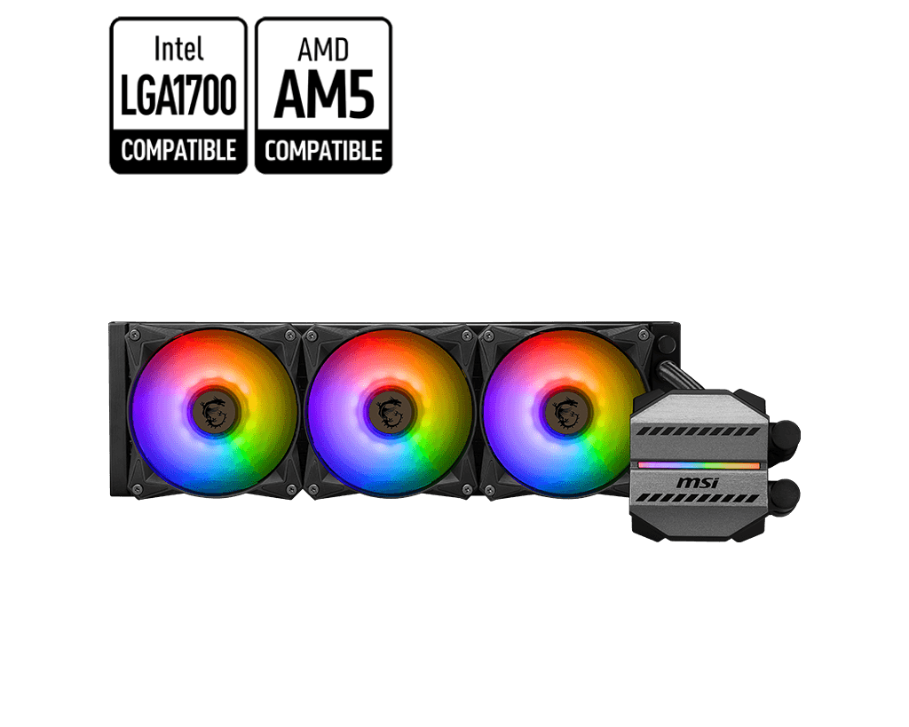 MSI MAG CORELIQUID M360 360 mm ARGB CPU Liquid Cooler