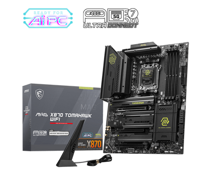MSI MAG X870 TOMAHAWK WIFI AM5 ATX Motherboard + AMD Ryzen™ 7 9800X3D Desktop Processor BUNDLE