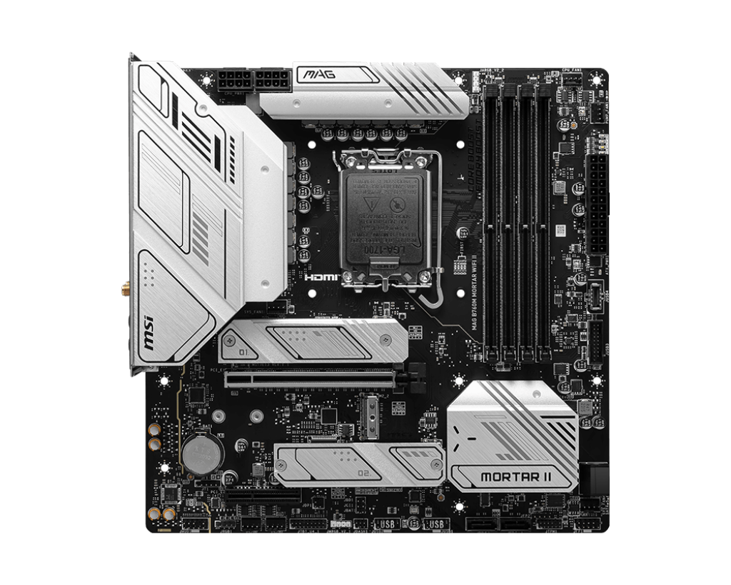 MSI MAG B760M MORTAR WIFI II DDR5 Wi-Fi 6E LGA1700 3x M.2 MATX Motherboard