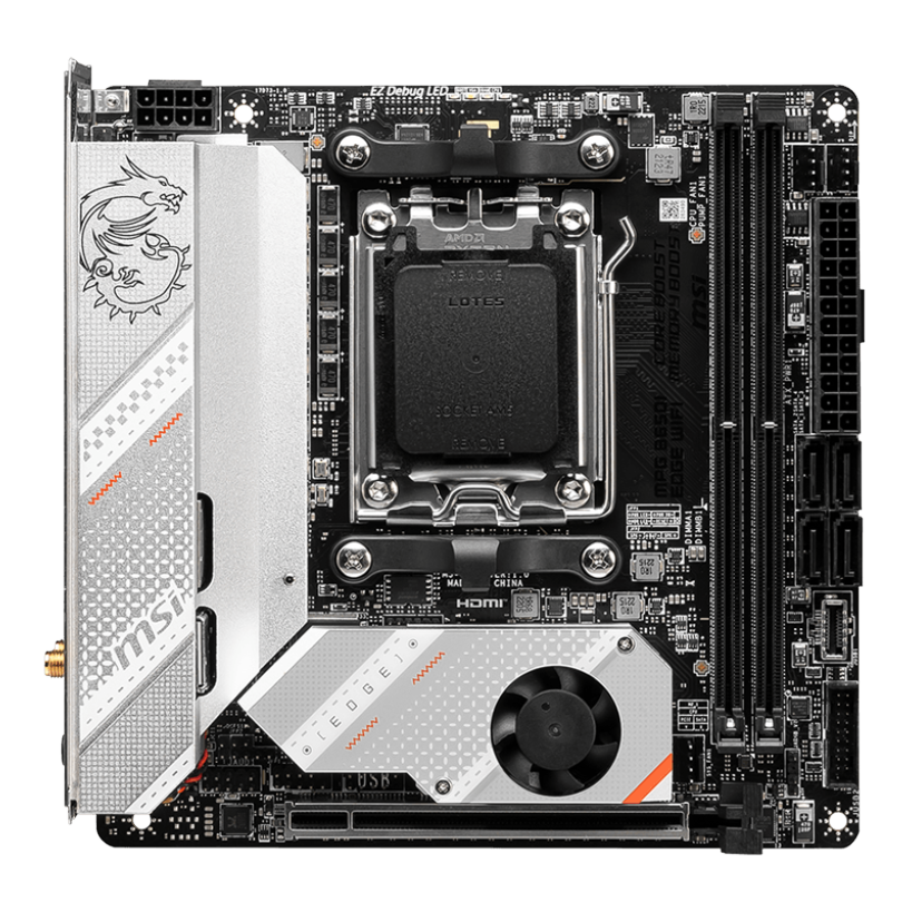 MSI MPG B650I EDGE WIFI AM5 Mini-ITX Motherboard + AMD Ryzen 7 7800X3D (AM5) Processor BUNDLE