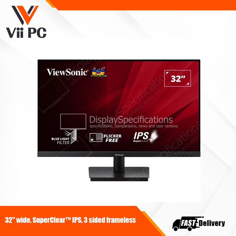 ViewSonic VA3209-MH | 32” Full HD | 75Hz | IPS Monitor with Built-In Speakers