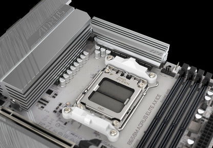 GIGABYTE B650 AORUS ELITE AX ICE AMD Socket AM5/ICE Series/Wi-Fi 6E/DDR5 Support/NVMe SSD Ready/2.5GbE LAN ATX Gaming Motherboard