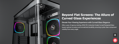 Montech KING 95 PRO BLACK/WHITE Tempered Glass ATX Middle Tower Case (Dynamic Duo Airflow Modes)