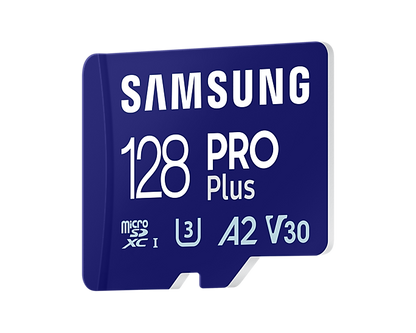 SAMSUNG PRO PLUS microSDXC Memory Card with Adapter 128GB/256GB/512GB Card up to 180MB/s Read, compatible to UHS-I