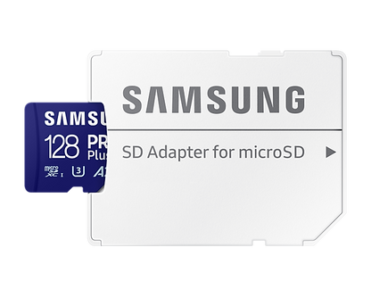 SAMSUNG PRO PLUS microSDXC Memory Card with Adapter 128GB/256GB/512GB Card up to 180MB/s Read, compatible to UHS-I