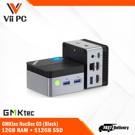 GMKtec NucBox G5 Black - Intel N97 Processor (12GB RAM + 512GB SSD)