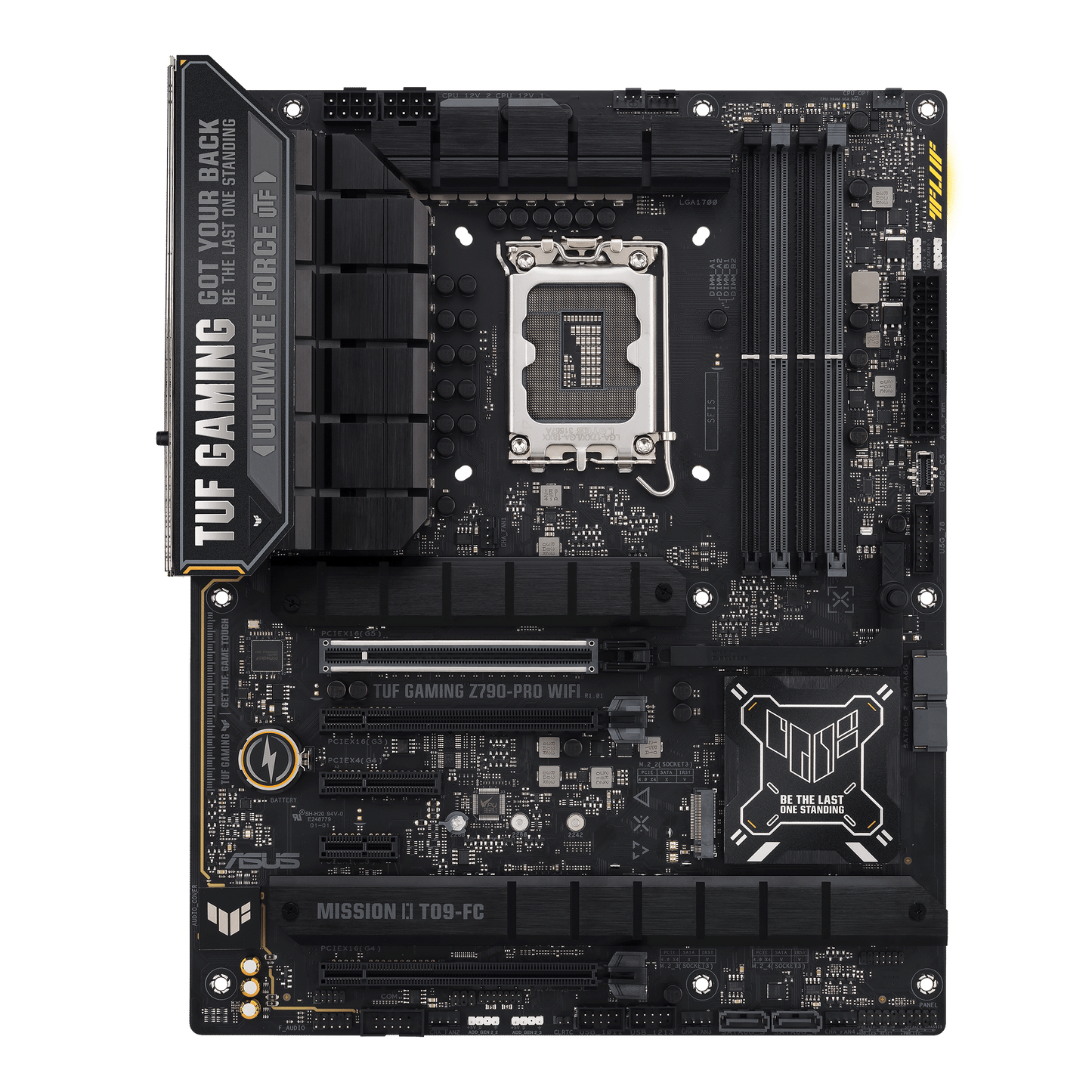 ASUS TUF Gaming Z790-PRO WiFi 6E LGA 1700(Intel 14th,13th&12th Gen) DDR5 ATX Gaming Motherboard(PCIe Gen 5 x 16 SafeSlot with Q-Release,Front Panel USB 20Gbps Type-C® with PD,Thunderbolt™ 4 header
