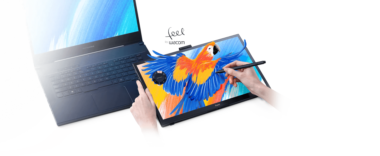 ASUS ProArt PA169CDV Pen Display 15.6" IPS, 4K UHD (3840x2160), WACOM EMR, 100% sRGB, Color Accuracy ΔE<2, Calman Verified, PANTONE Validated, USB-C, 10-point Touch, ASUS Dial, Control Panel