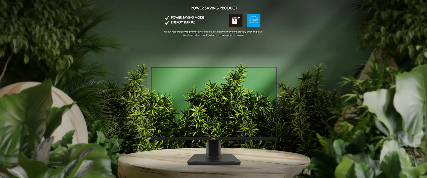 MSI PRO MP251 Business Productivity Monitor - 24.5" FHD, Flatscreen, IPS Panel, 100hz, 1ms(MPRT), Built-in Speaker, EyesErgo Tech