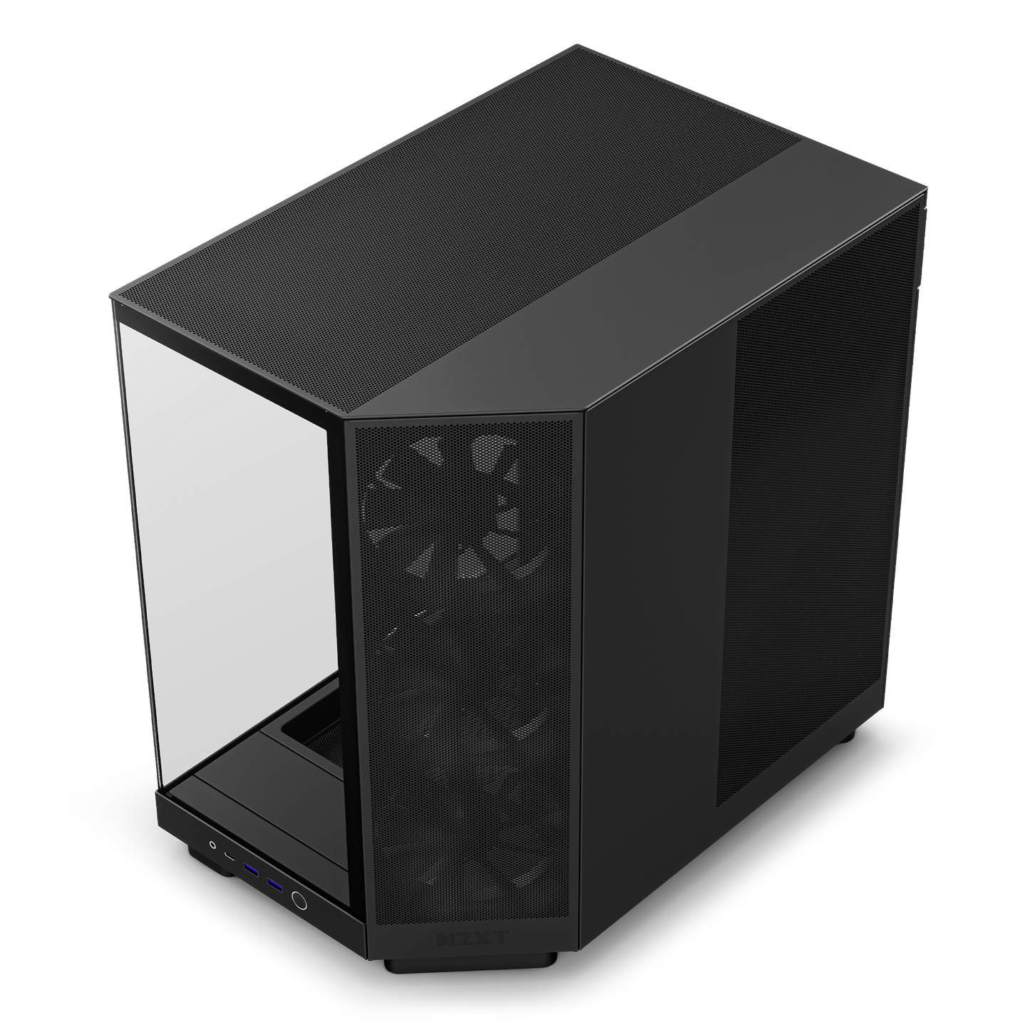 NZXT H6 FLOW/H6 FLOW RGB Dual-Chamber Mid-Tower Airflow Case /w RGB Fans Case - MATTE BLACK/MATTE WHITE CASING