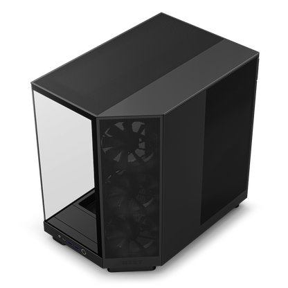 NZXT H6 FLOW/H6 FLOW RGB Dual-Chamber Mid-Tower Airflow Case /w RGB Fans Case - MATTE BLACK/MATTE WHITE CASING
