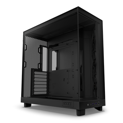 NZXT H6 FLOW/H6 FLOW RGB Dual-Chamber Mid-Tower Airflow Case /w RGB Fans Case - MATTE BLACK/MATTE WHITE CASING
