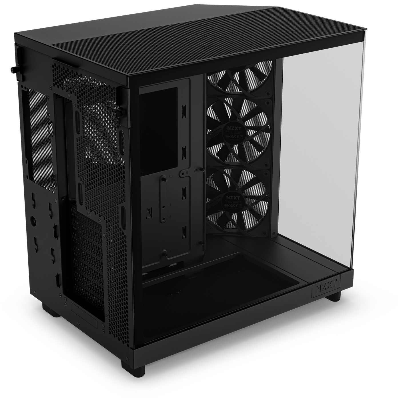 NZXT H6 FLOW/H6 FLOW RGB Dual-Chamber Mid-Tower Airflow Case /w RGB Fans Case - MATTE BLACK/MATTE WHITE CASING